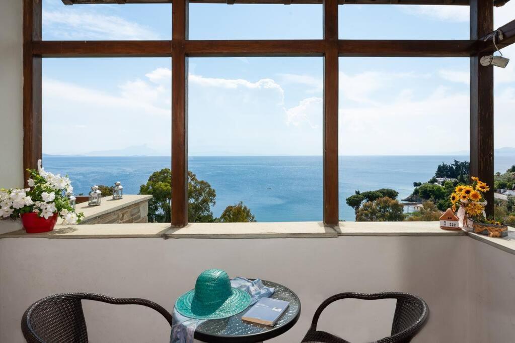 Seaside House With View Over Pagasitikos Áfissos Exterior foto