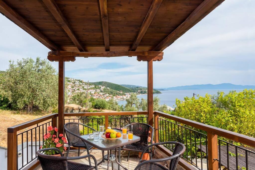 Seaside House With View Over Pagasitikos Áfissos Exterior foto