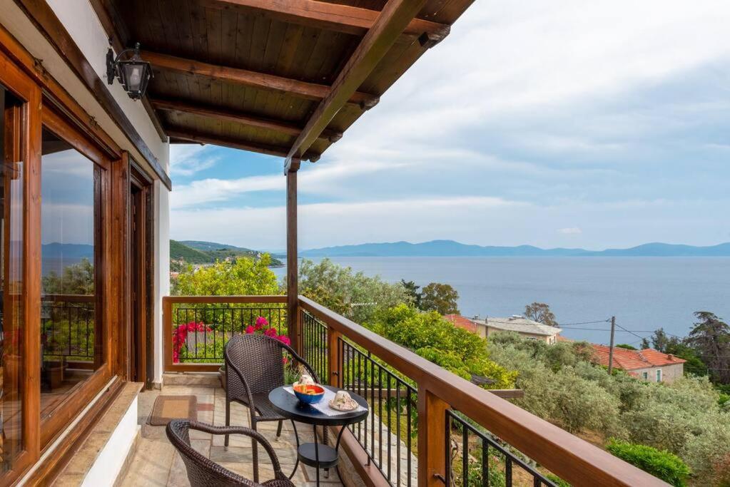 Seaside House With View Over Pagasitikos Áfissos Exterior foto