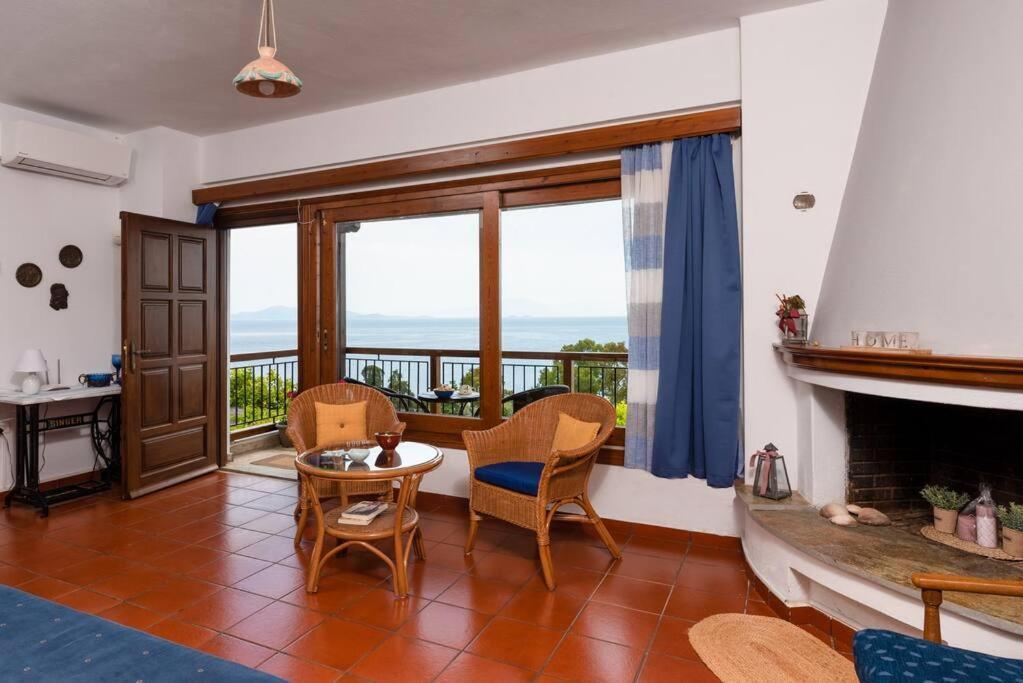 Seaside House With View Over Pagasitikos Áfissos Exterior foto