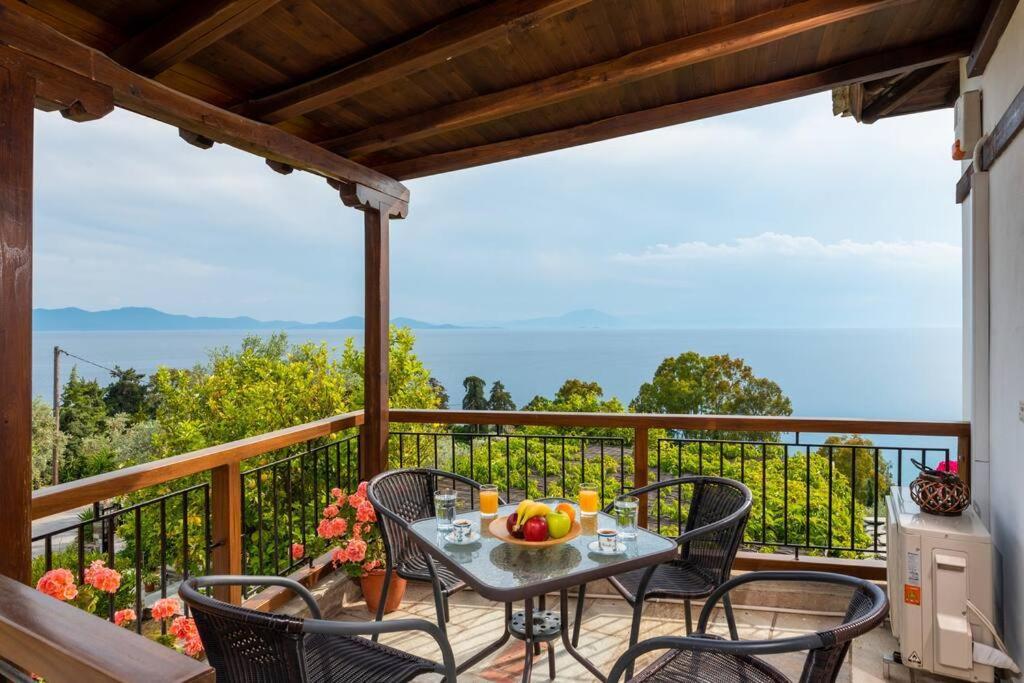 Seaside House With View Over Pagasitikos Áfissos Exterior foto